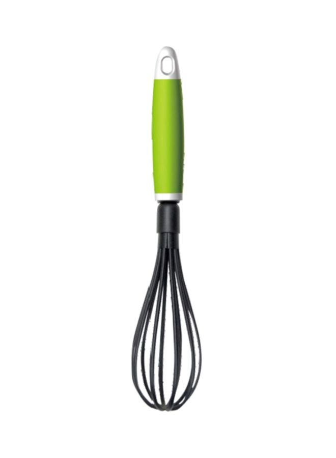 Royalford Nylon Whisk With Abs Handle 31.5X6Cm Multicolor Black/Green/White - Image 1