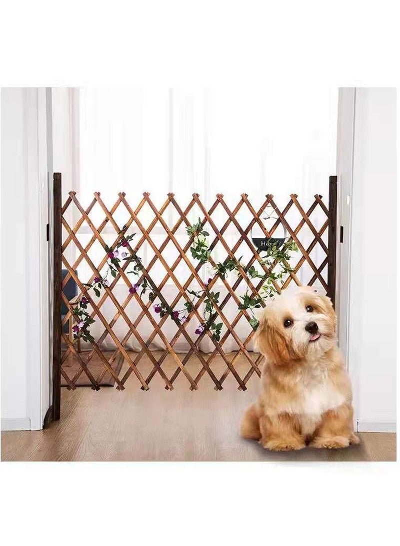 LINGWEI Portable Expanding Wicker Wooden Fence Wooden Panels Antiseptic For Partition Wall Landscaping Garden Edging Panels For Garden Patio Lawn 2pcs - Image 3