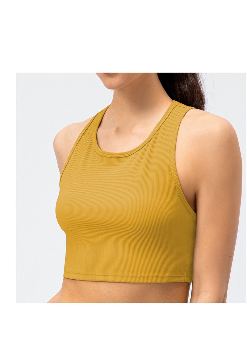Loquat New  nylon shock gathering running bra yoga vest  - Image 1