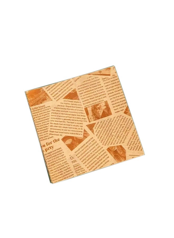 سيستار بطانات صينية خبز مقاومة للماء والزيت من الدرجة الغذائية - 100 ورقة مقاس 18 × 18 سم للخبز في المطاعم التجارية - Image 1