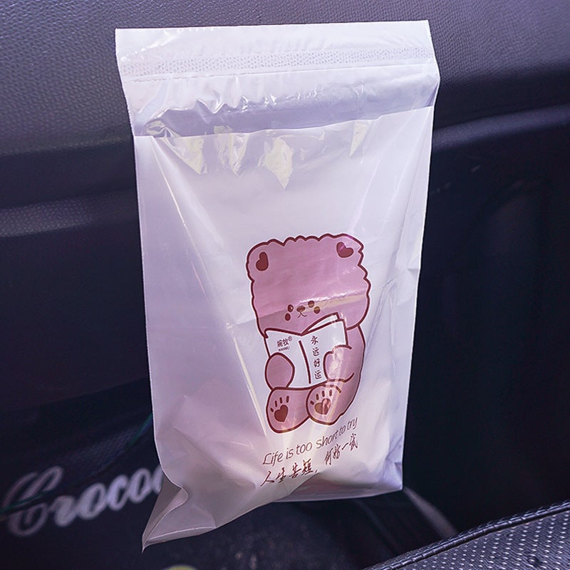 Wan Mu Car Garbage Bag Bucket Disposable Garbage Bag Cleaning Bag Paste Portable No Odor Paste Type No Mark - Image 5