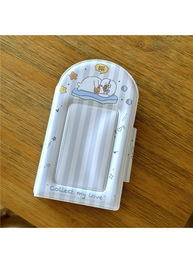 NIBEMINENT 1 - Piece Undersea Creatures Kpop Photo Card Holder Pendant Key Chain ID Badge Holder ID Card Holder Photo Card Protector for School ID Office ID Access Card for Women Girls - Image 2