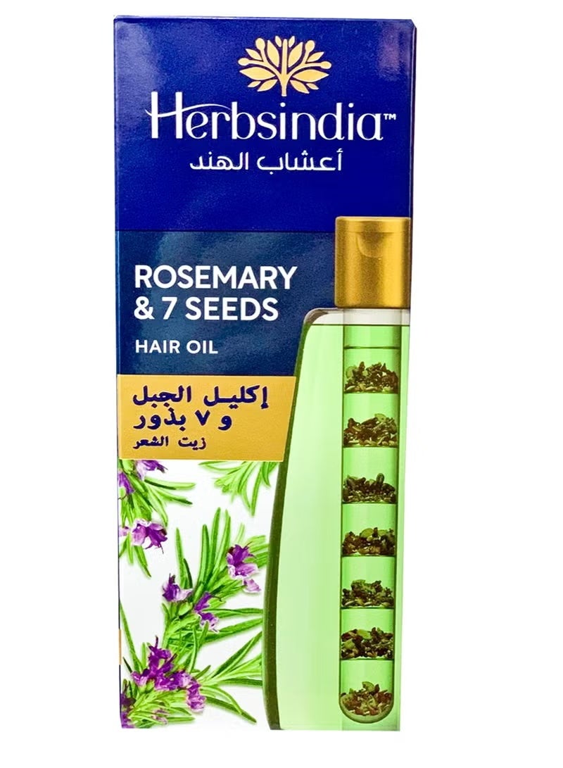 Herbsindia Herbs India Nourishment Of Rosemary & 7 Seeds Hair Oil -180 Ml - Image 1