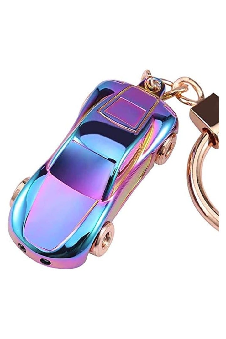 توبيز مفتاح سلسلة مفاتيح توبي من سبائك الزنك الأزرق - ضوء LED بنمطين، تصميم أنيق ومتعدد الوظائف، هدية فاخرة مثالية لعشاق السيارات - Image 1