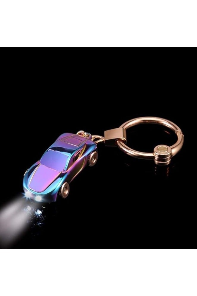 توبيز مفتاح سلسلة مفاتيح توبي من سبائك الزنك الأزرق - ضوء LED بنمطين، تصميم أنيق ومتعدد الوظائف، هدية فاخرة مثالية لعشاق السيارات - Image 2