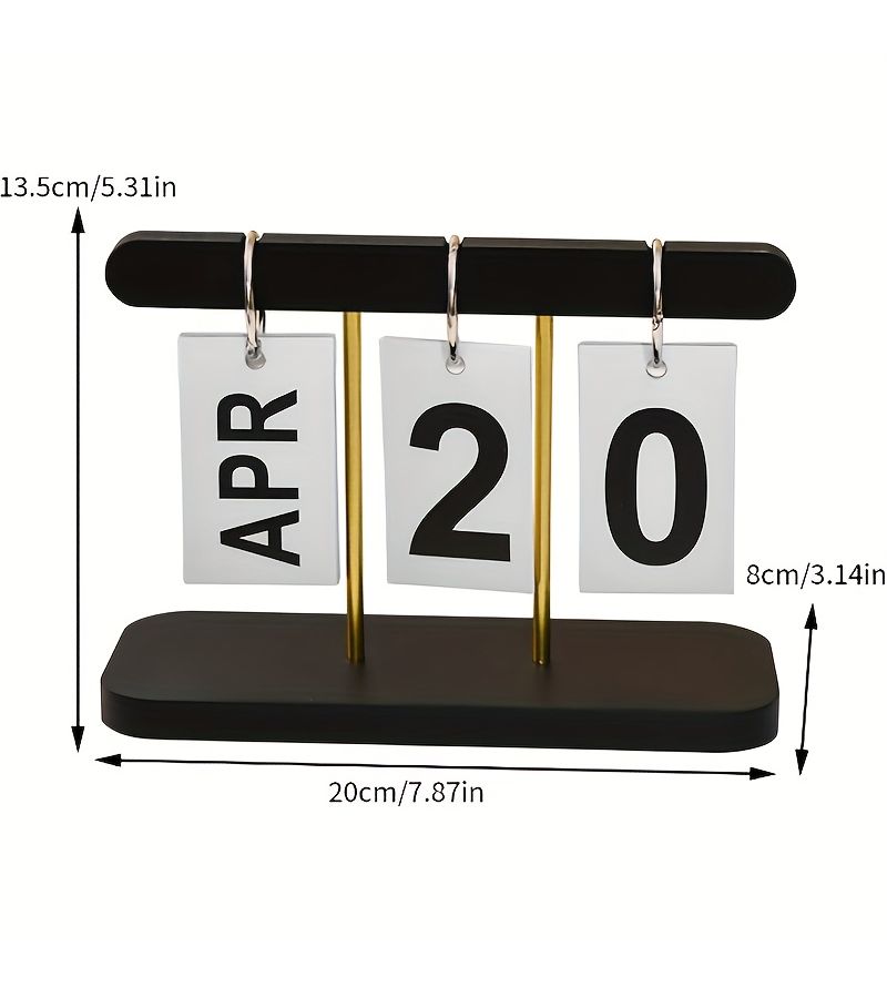 Nordic Easy Creative Flip Calendar Desk Calendar White Home Living Room Dining Table Tea Table Office Table Decoration - Image 4