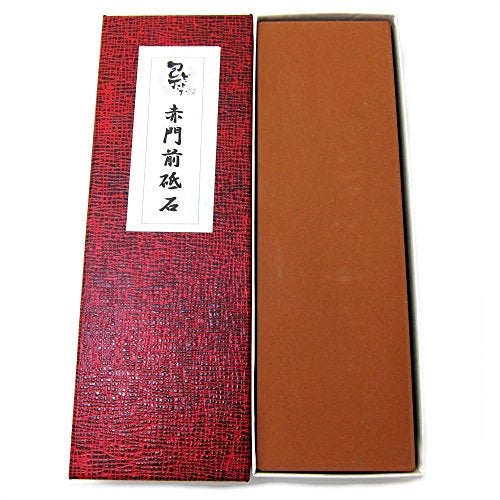Houcho.com Whetstone, Medium-Grade Whetstone, Akamonzen (Small) - Image 1