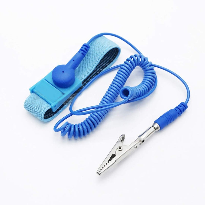 Mobudy Antistatic Wrist Strap，Adjustable ESD Wristband Bracelet with Grounding Wire Alligator Clip - for Working on Sensitive Electronic Devices (1) - Image 5