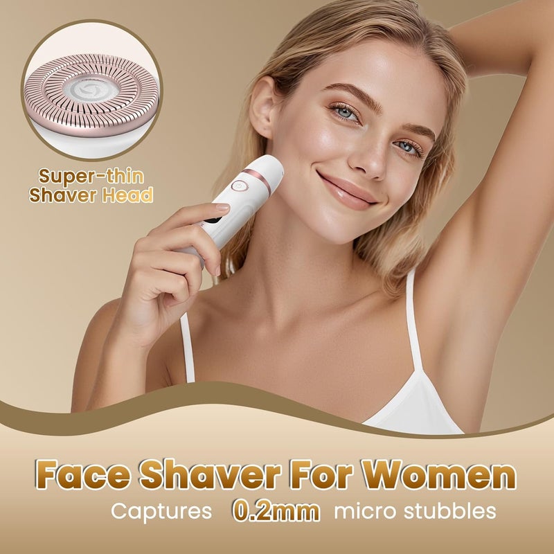 Maxgroom Bikini Trimmer Women, 4-in-1 Waterproof Electric Razors Shaver for Pubic Hair, Rechargeable Body Hair Trimmer for Underarm Leg Arm with LED Light and Travel Pouch - Image 3
