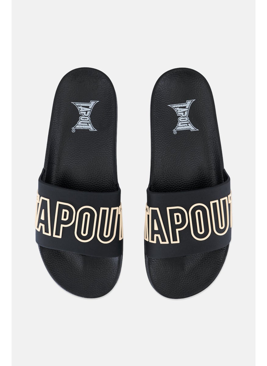 TapouT Men Slip On Slide, Black  - Image 3