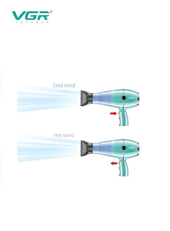 VGR V-452 Professional Hair Dryer 2000-2400W Multicolour - Image 2