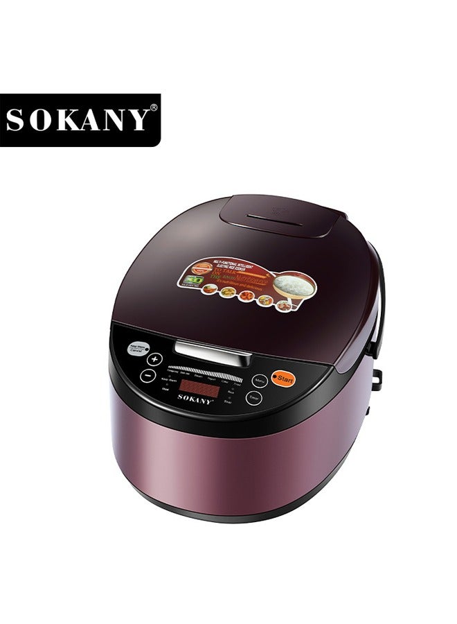 sokany Digital Rice Cooker, Food Steamer, Slow Cooker,with Multiple Smart Cooking Modes,Timer/Reservation Functioneat,Removable Non-Stick Bowl,6L 900W SK-07078 - Image 1