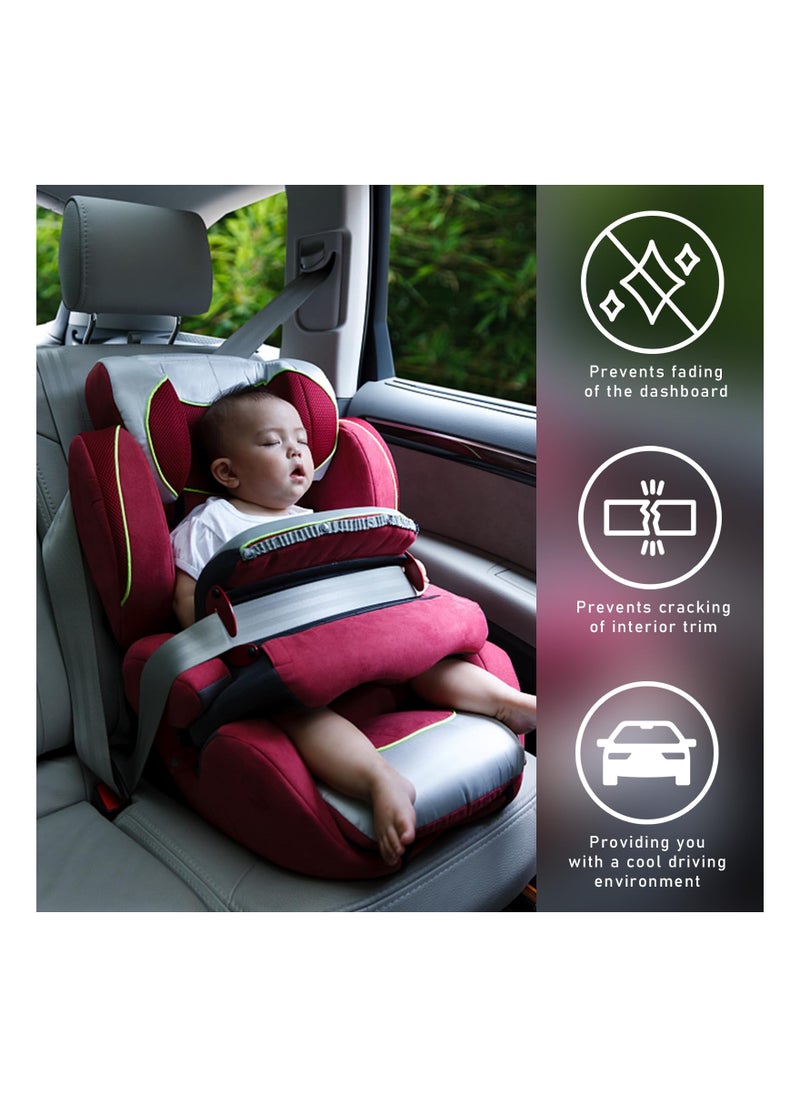 SYOSI - Winter Windshield Cover with Built in Magnets and 4 Layers Protection Protects from Snow Ice Frost Sun Weather Resistant Front Car Accessories 156X126CM - Image 1