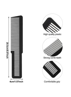 Patelai 6 Pieces Hair Cutting Comb Professional Styling Comb Barber Styling Hair Comb Clipper Cutting Comb For Stylists And Barbers (Black)  - Image 2