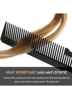 Patelai 6 Pieces Hair Cutting Comb Professional Styling Comb Barber Styling Hair Comb Clipper Cutting Comb For Stylists And Barbers (Black)  - Image 3
