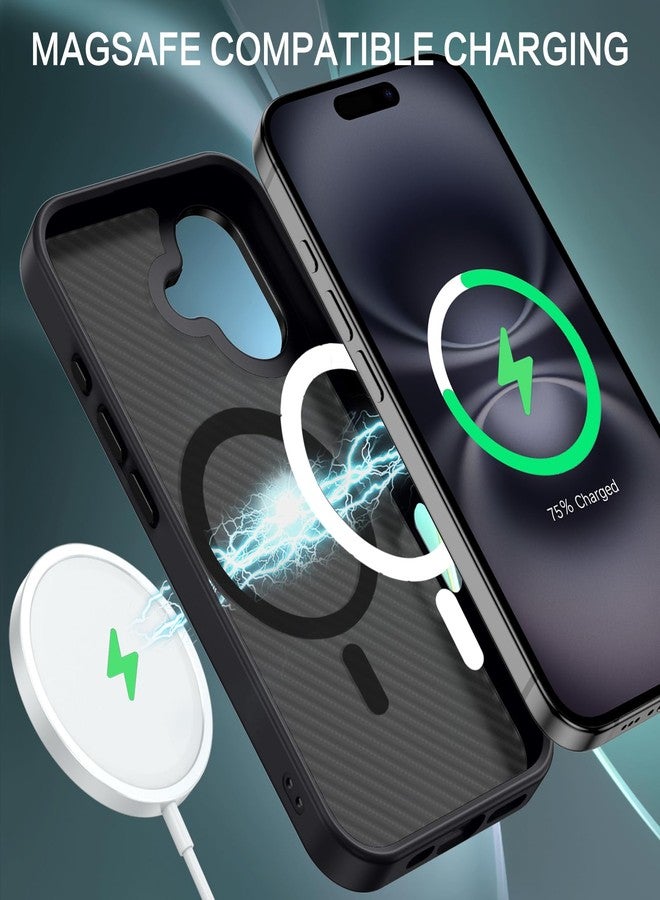 بنتوبين جراب BENTOBEN من ألياف الكربون لهاتف iPhone 16 (إصدار 2024)، [متوافق مع Mag Safe]، جراب مغناطيسي أنيق ونحيف مقاوم للصدمات لهاتف iPhone 16، مناسب للرجال والنساء، مقاس 6.1 بوصة، لون أزرق - Image 2