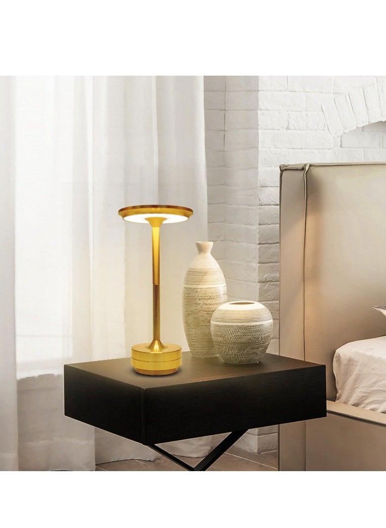 Generic "Cordless Table Lamp, Portable Rechargeable Bedside Lamp, Touch Stepless Dimmable Desk Lamp, for Home Bedroom Hotel Restaurant Bar Outdoor（Glod） "  - Image 3