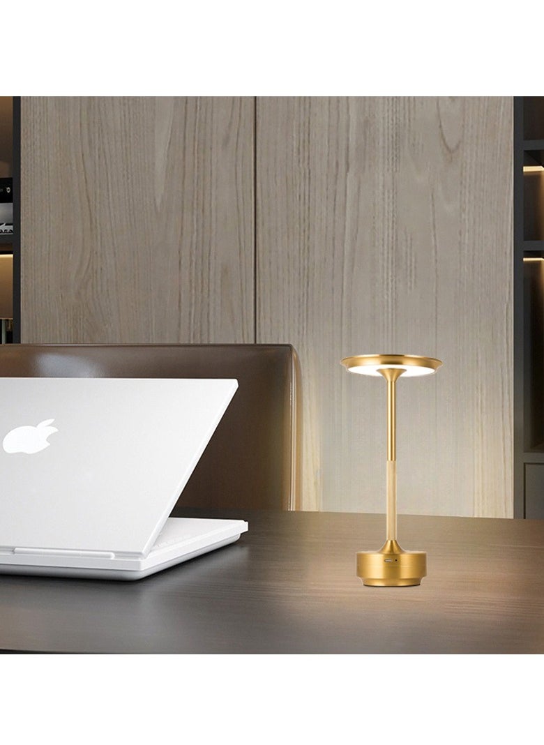 Generic "Cordless Table Lamp, Portable Rechargeable Bedside Lamp, Touch Stepless Dimmable Desk Lamp, for Home Bedroom Hotel Restaurant Bar Outdoor（Glod） "  - Image 2