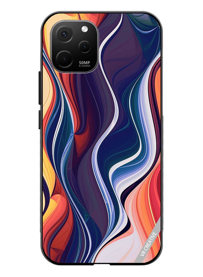 VR CREATIVE Protective Case Cover For Huawei Nova Y61 Abstract Design Multicolour - Image 1
