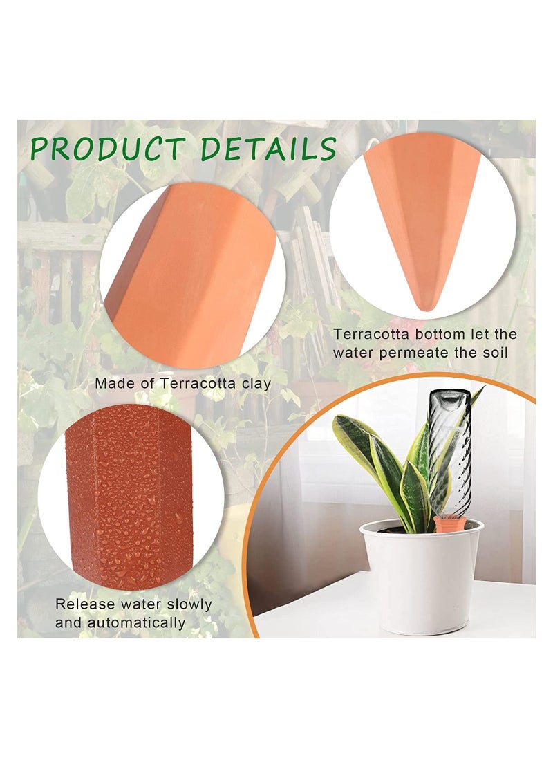 SYOSI Plant Watering Devices Drip Irrigation Bottle Stakes Self Spikes Vacation System Slow Release Perfect for Indoor Outdoor 4Pcs  - Image 3