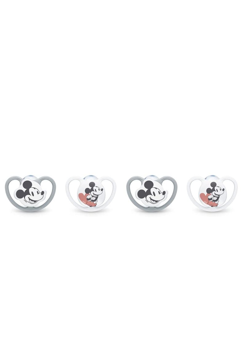 NUK Disney Mickey Mouse Silicone Soother  Pack of 2  - Image 1