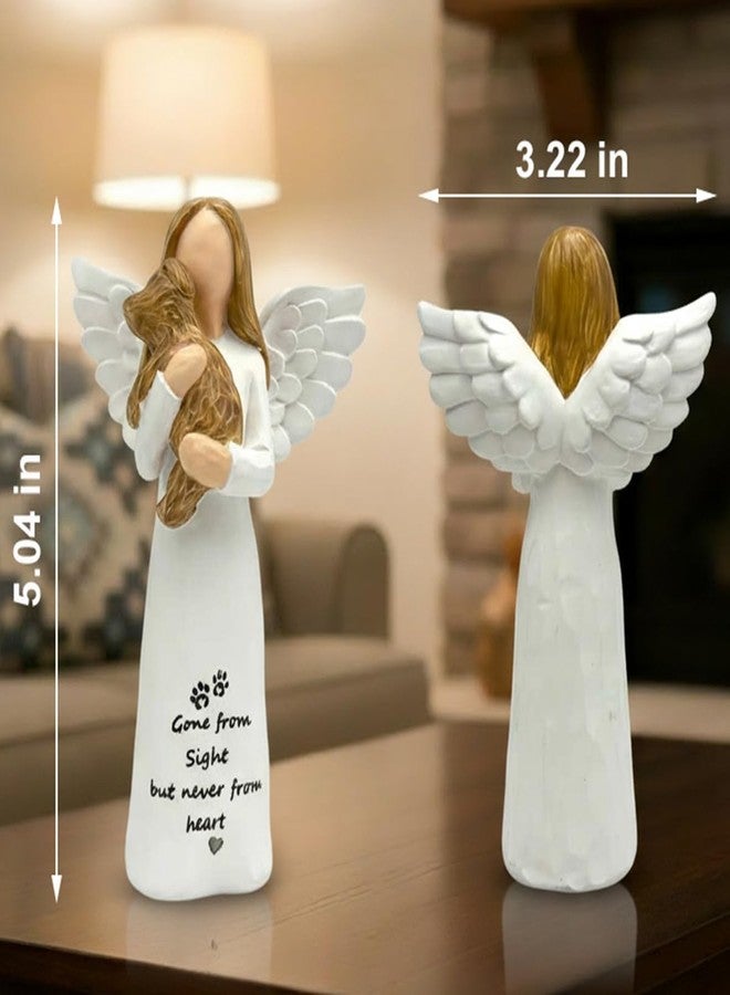 Nexoria Dog Memorial Gift for Loss of Dog, Pet Loss Sympathy Gifts, in Memory Angel Figurine for Dogs, Hand-Painted Resin Statue, Remembrance Decor for Pet Lovers - Image 3