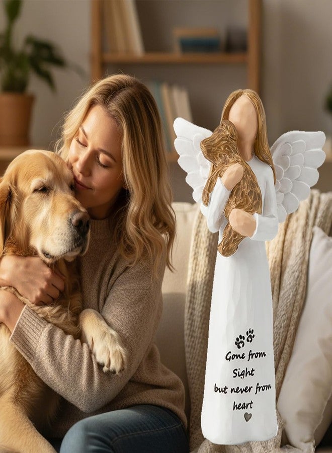 Nexoria Dog Memorial Gift for Loss of Dog, Pet Loss Sympathy Gifts, in Memory Angel Figurine for Dogs, Hand-Painted Resin Statue, Remembrance Decor for Pet Lovers - Image 2