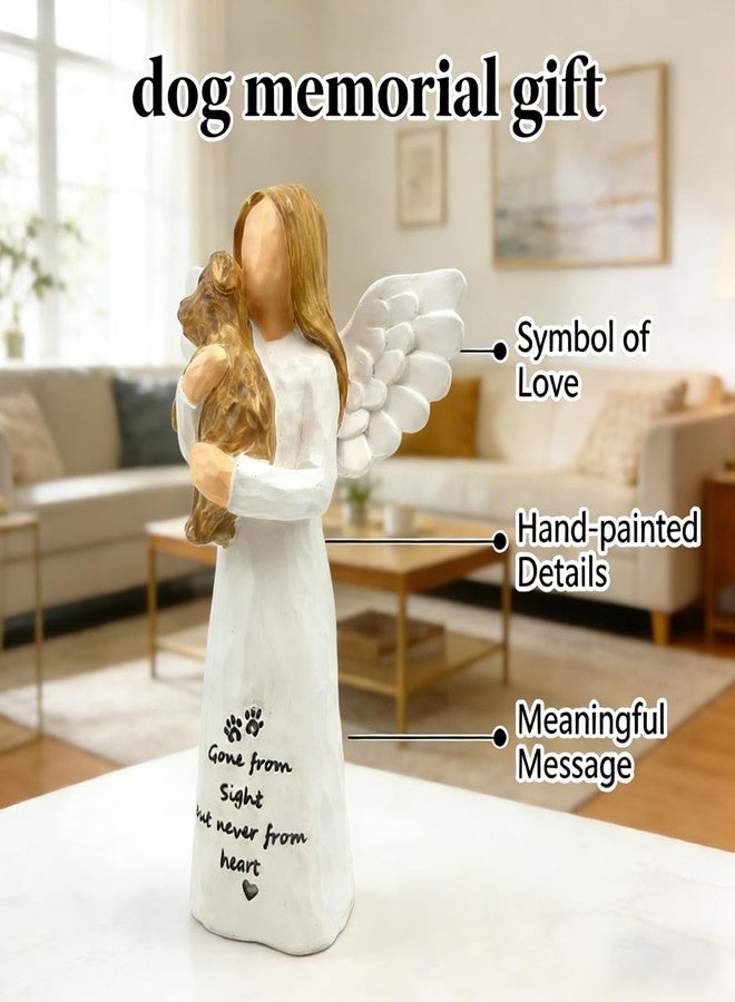 Nexoria Dog Memorial Gift for Loss of Dog, Pet Loss Sympathy Gifts, in Memory Angel Figurine for Dogs, Hand-Painted Resin Statue, Remembrance Decor for Pet Lovers - Image 4
