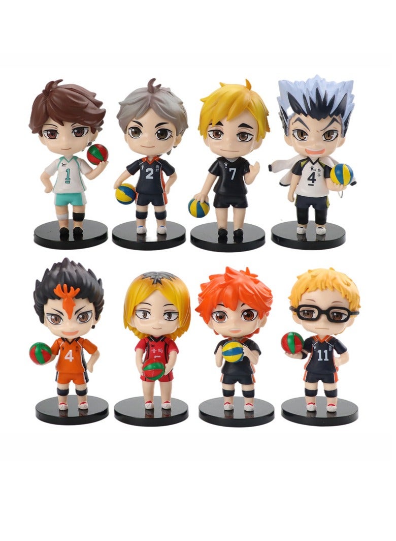 general Volleyball youth model toy, Hinata Xiangyang, Nishigu Xi, car tabletop ornament, blind box egg doll suitable for giving gifts to fans and friends, home decoration (10cm) - Image 1