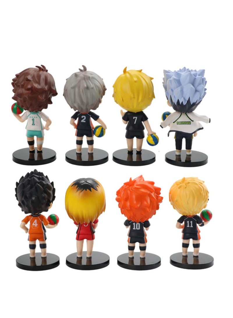 general Volleyball youth model toy, Hinata Xiangyang, Nishigu Xi, car tabletop ornament, blind box egg doll suitable for giving gifts to fans and friends, home decoration (10cm) - Image 2