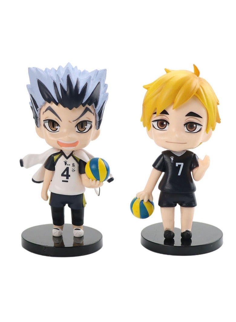 general Volleyball youth model toy, Hinata Xiangyang, Nishigu Xi, car tabletop ornament, blind box egg doll suitable for giving gifts to fans and friends, home decoration (10cm) - Image 3