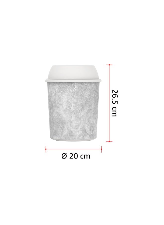 Ceramic Detachable Lid Dustbin 20cm Diameter x 26 H - (Matte Finish) - pzsku/Z212955DA63F6D90BB974Z/45/_/1730295567/4cbf9506-465e-46f2-aaad-0140621cfc1f