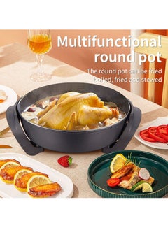 sokany Multifunction Electric Frying Pan, Electric Skillet, 1500W, Non-stick, SK-2004, Black  - Image 2