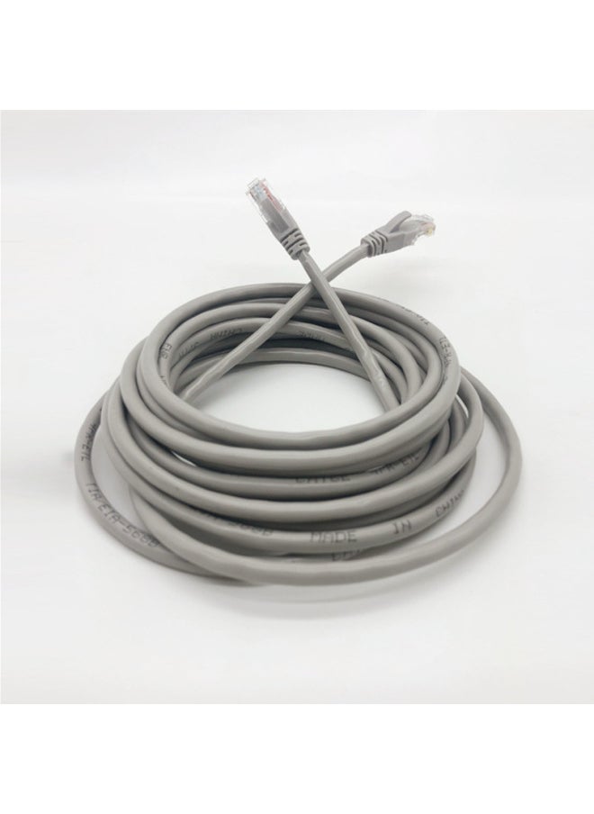 Generic Six Types Of Gigabit Network Cable 1 Meter 3/5/10/20 Meter 30 Jumper Computer Connection Router 8-core 8P8C-Color:1 Meter Gray Class 6 Network Cable  - Image 2