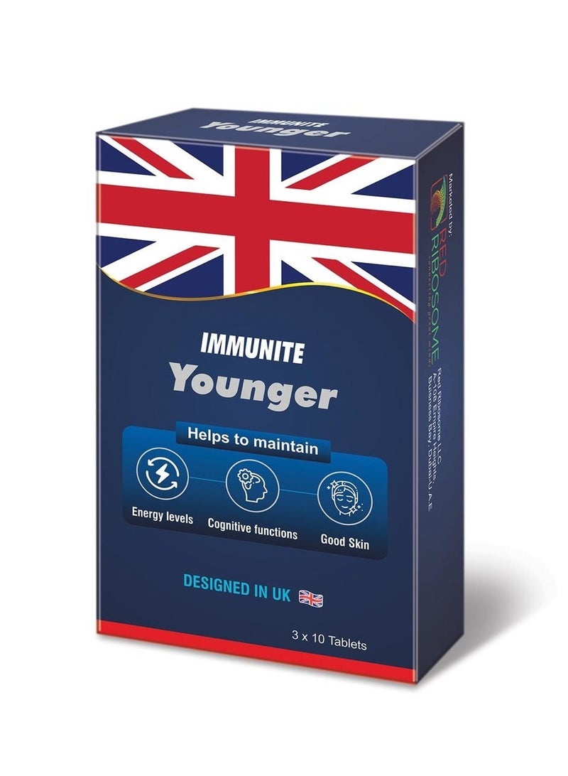 IMMUNITE YOUNGER - Powerful anti-aging formula supporting cellular energy, immunity, antioxidant protection, brain health, and overall vitality