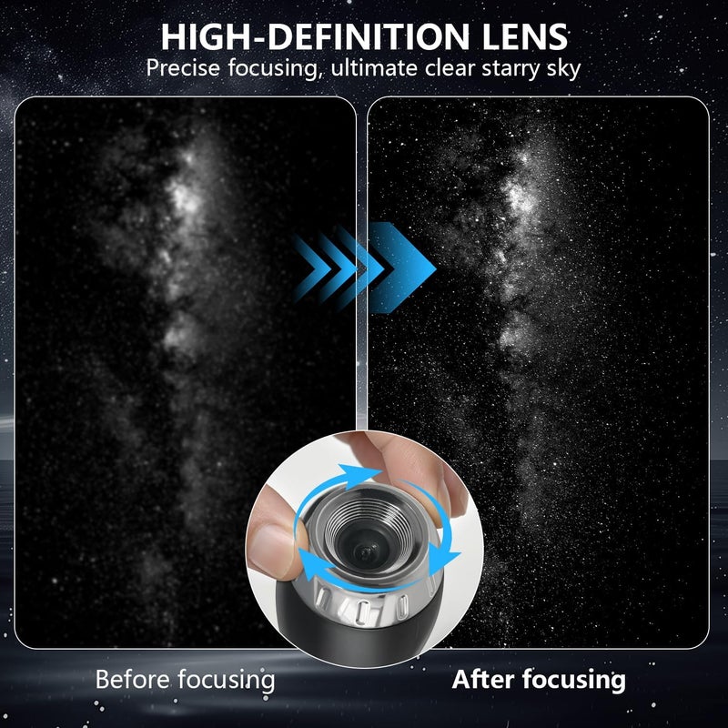 USB Galaxy Projector Light,Car Roof Ambient Night Lights,Adjustable Focus,Car Atmosphere Projection Lamp,Party Decor Romantic Light,Portable Night Lights for Vehicle Decor,Ceiling,Bedroom,Party - Image 5
