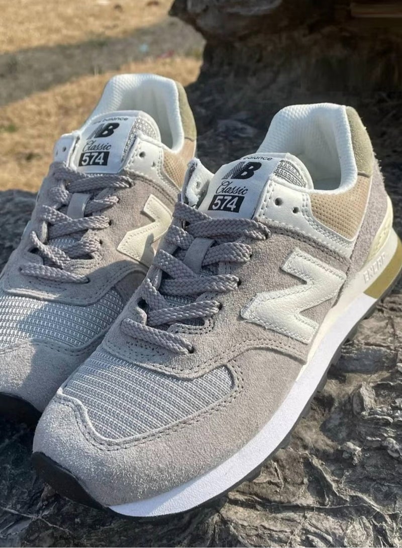 New Balance 574 Low Top Sneakers Light Gray/White - Image 5