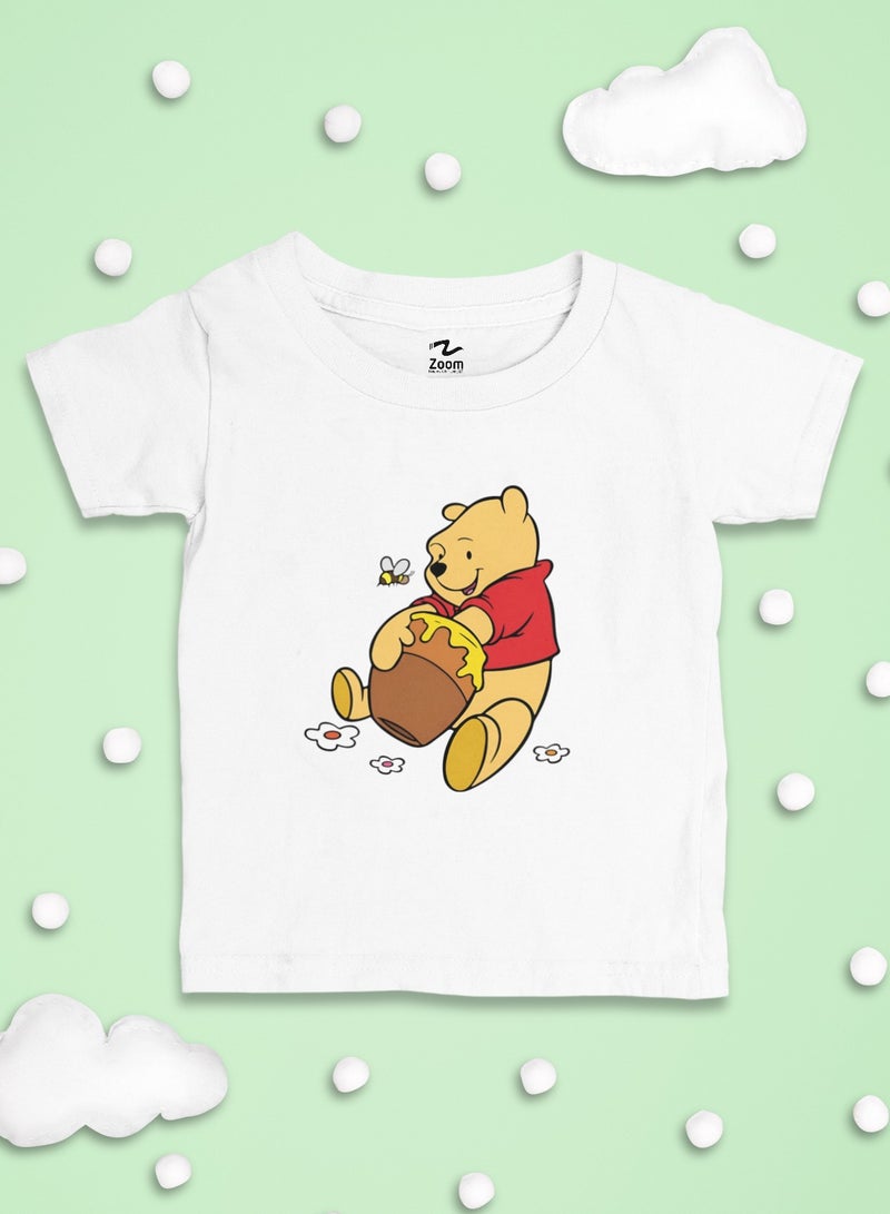 ZOOM Winnie The Pooh Honey Design Trendy T-Shirt Kids 
