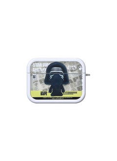 Applicable To AirPods Pro2 Earphone Cover Two-in-one Cartoon Soft Case For Apple1/2/3 Generation Wireless Bluetooth Cross-border-Color:Two-in-one Soft Shell-Black Warrior-Model:AirPods Third Generation (protective Cover)