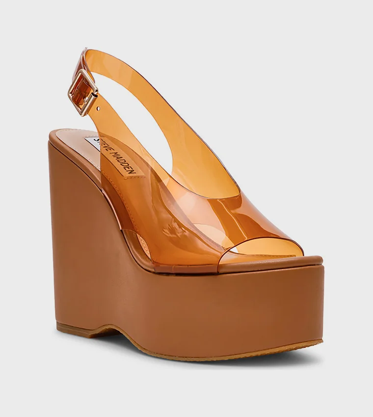 ستيف مادن Scorcher Slingback Peep Toe Wedges