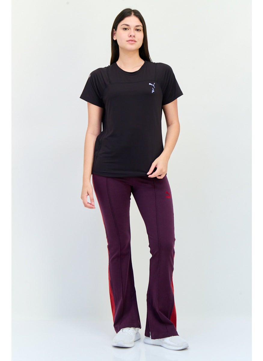 PUMA Women Sportswear Fit Short Sleeves Training T-Shirt, Black  - Image 4