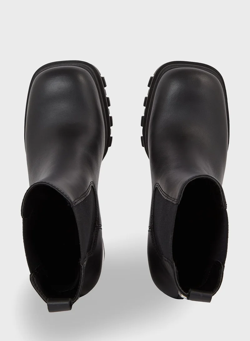 TOMMY JEANS Block Heel Chelsea Boots