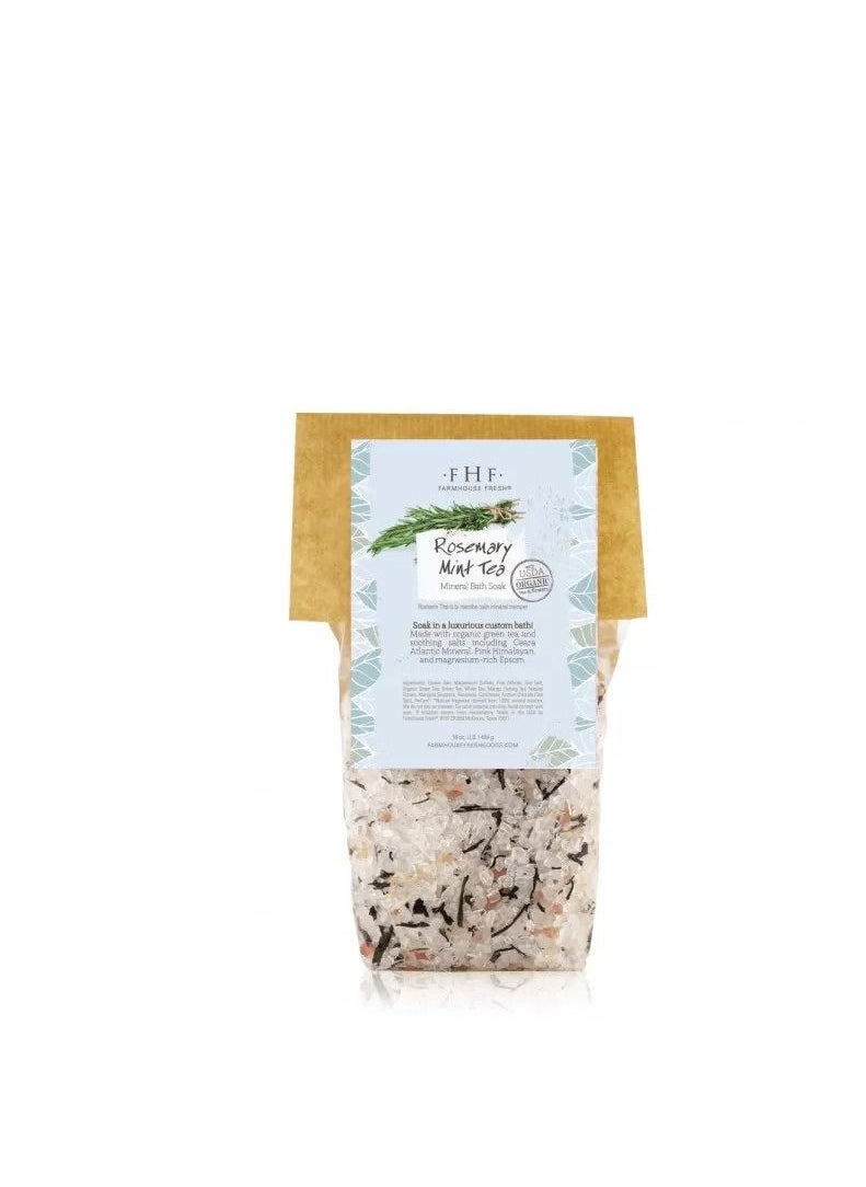 FarmHouse Fresh Rosemary Mint Tea Mineral Bath  454gm 
