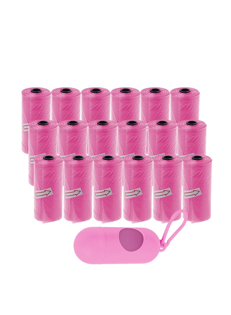 STAR BABiES أكياس معطرة قابلة للاستخدام مرة واحدة من ستار بيبيز - عبوة من 18 (276 كيس) وموزع - وردي - Image 1