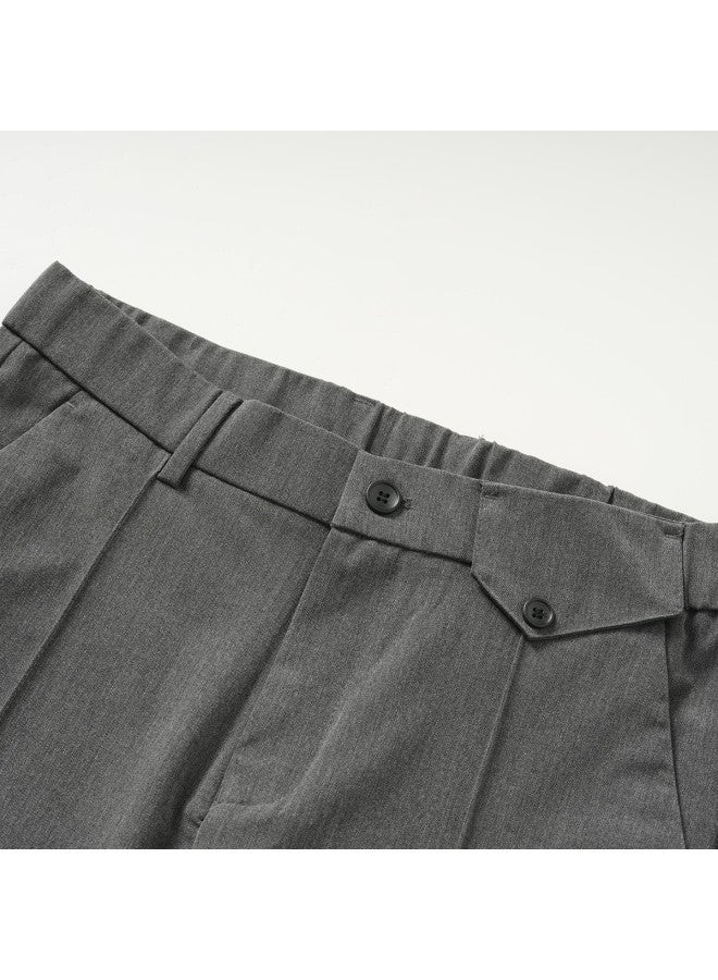 Fomoce hot Basic Solid Color Comfortable Business Casual Men's Dress Pants For Spring/autumn - Image 4