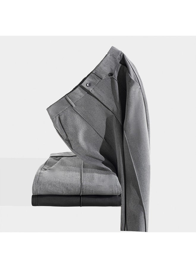 Fomoce hot Basic Solid Color Comfortable Business Casual Men's Dress Pants For Spring/autumn - Image 3