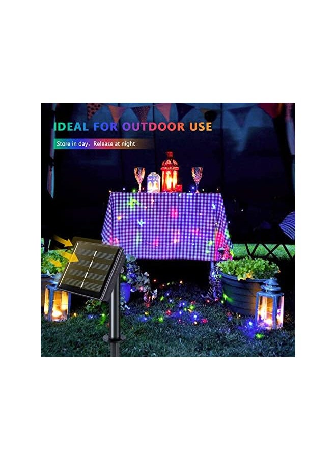 The Bros Extra-Long Solar String Lights Outdoor, 2-Pack Each 72FT 200 LED Solar Lights Outdoor, Waterproof 8 Modes Solar Fairy Lights for Diwali Ramadan Halloween Christmas Decoration Party Garden (Colorful)  - Image 5
