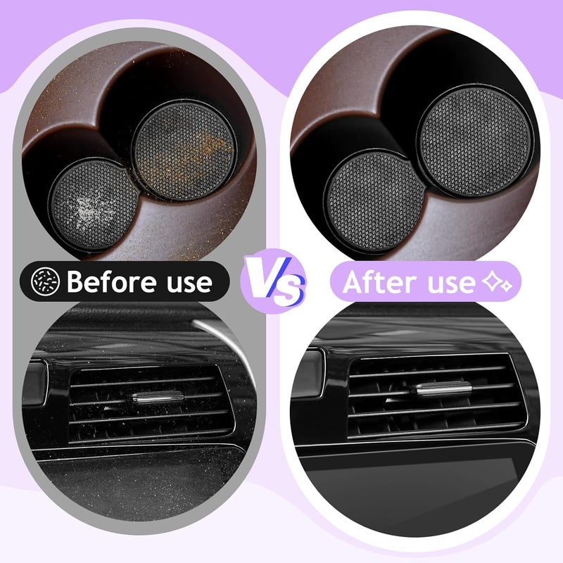 TeSabMi Car Cleaning Gel Car Cleaning Putty Car Putty Car Interior Cleaner Car Slime Car Detailing Kit Car Accessories Gifts for Men Women Stocking Stuffers Purple - Image 5