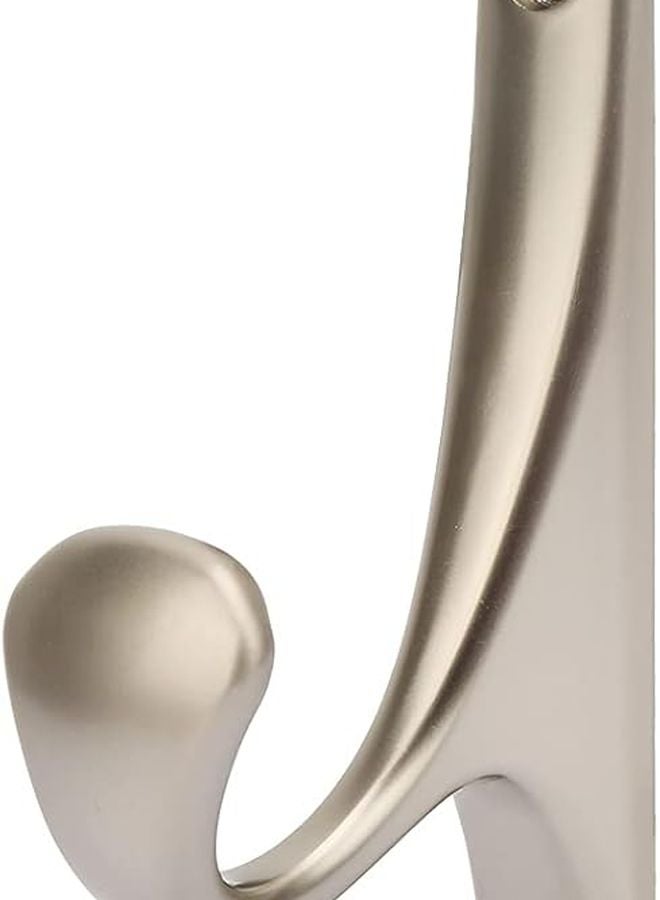 Champagne Metal Single Coat Hook Wall Door Hanger for Bathroom Towel Hat - Image 2