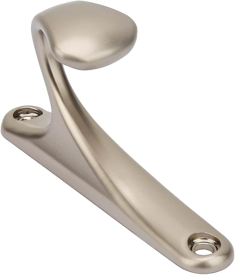 Champagne Metal Single Coat Hook Wall Door Hanger for Bathroom Towel Hat - Image 3